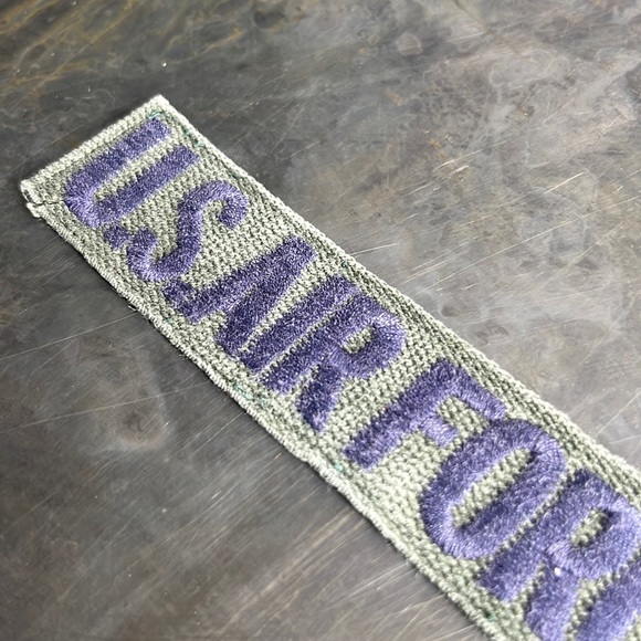 U.S. AIR FORCE embroidered tape patch - Vintage - Picture 6 of 10